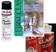 Mirror Cleaner & Replacement Bulbs